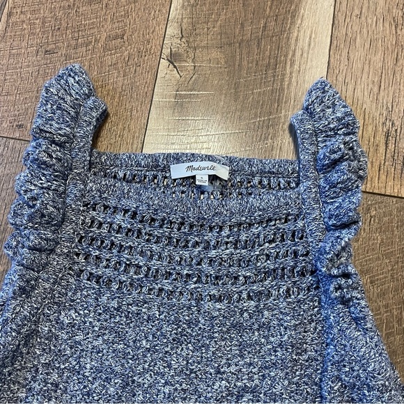 Madewell Girly Cottagecore Bohemian Flutter Sleeve Knit Tank Top AA - Picture 3 of 3